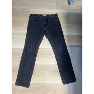 J Crew 484 Jeans Washed Black Stretch Cotton Sz 34X34 Straight Leg